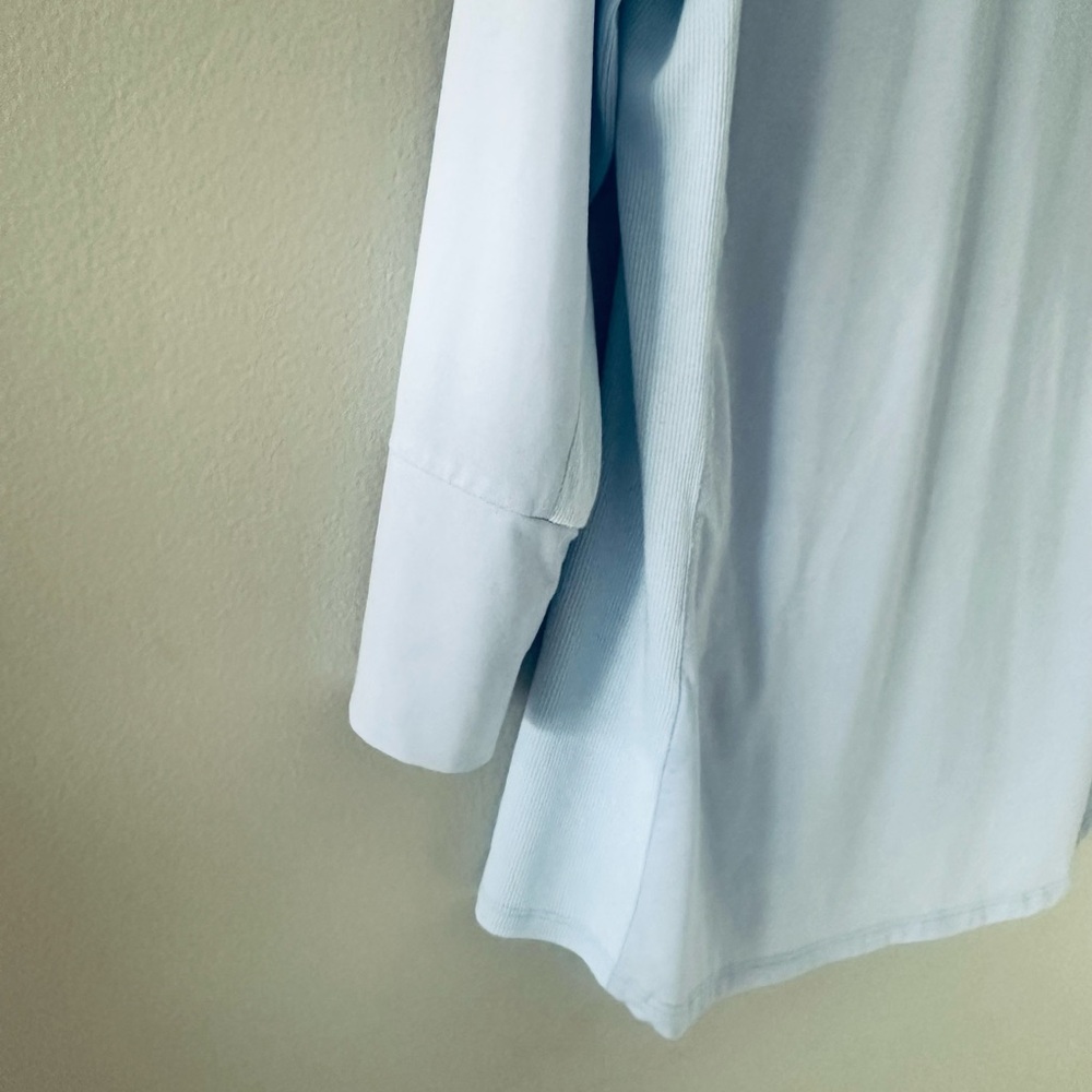 J. MCLAUGHLIN Womens Brynn Lyford Jersey Shirt Light Blue Sz Medium Classic Chic - Picture 5 of 10